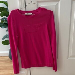 Vineyard Vines Women's Vibrant Pink Crew Neck Sweater